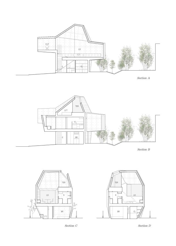 Virginia Duran Blog- Naked Architecture- House in Abiko by Fuse Atelier Section