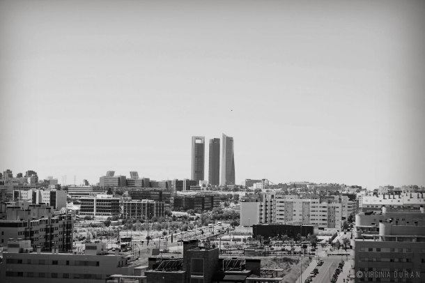 Virginia Duran Blog- Skyline Views Madrid -Black and White -2