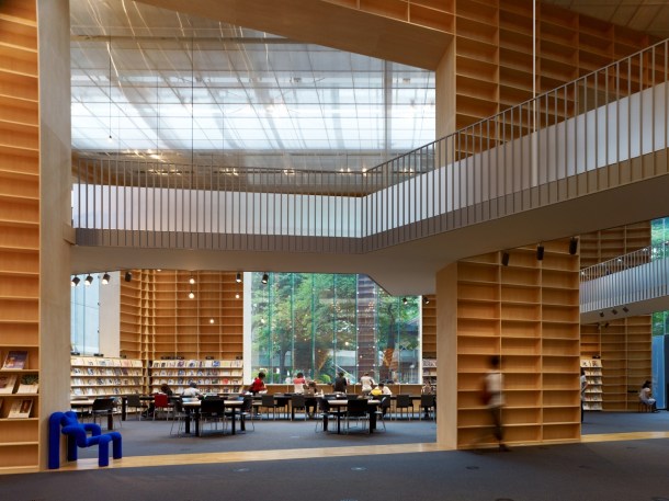 Virginia Duran Blog- Architecture and Education - MUSASHINO ART UNIVERSITY MUSEUM + LIBRARY by Sou Fujimoto Interior