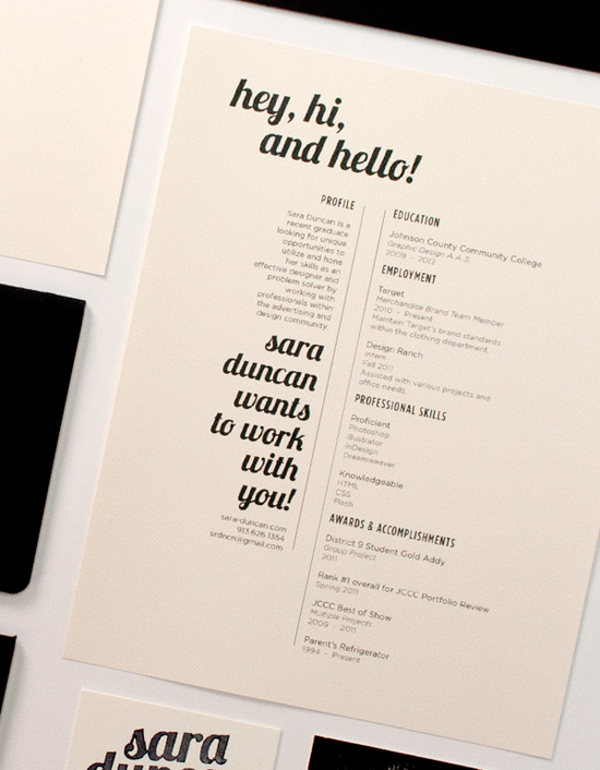 Virginia Duran Blog- Creative Portfolios and Resumes- Sara Duncan