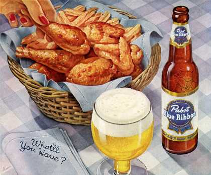 Virginia Duran Blog- Beautiful Print Ads from the Mad Men Period- Blue Ribbon chicken