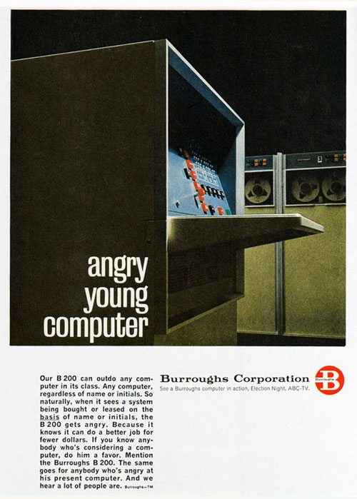 Virginia Duran Blog- Beautiful Print Ads from the Mad Men Period- Burroughs Corporation