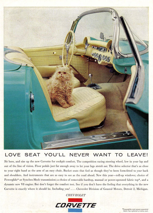 Virginia Duran Blog- Beautiful Print Ads from the Mad Men Period- Corvette