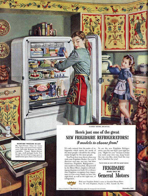 Virginia Duran Blog- Beautiful Print Ads from the Mad Men Period- Frigidaire