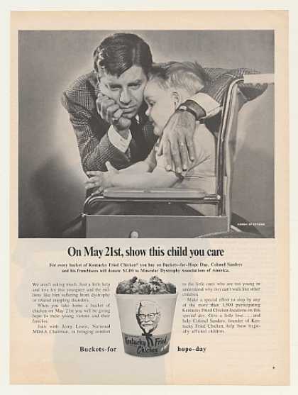 Virginia Duran Blog- Beautiful Print Ads from the Mad Men Period- Jerry Lewis MDA KFC Kentucky Fried Chicken (1968)