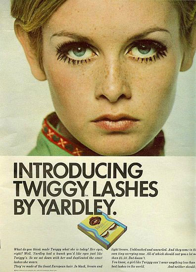 Virginia Duran Blog- Beautiful Print Ads from the Mad Men Period- Twiggy Lashes