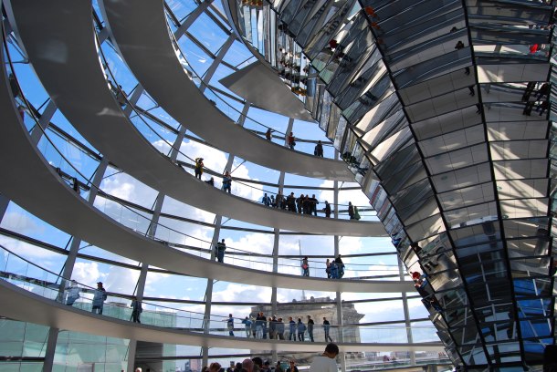 Virginia Duran Blog - Top Rooftops of Berlin - Reichstag Dome by Norman Foster interior views