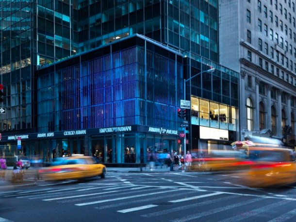 Virginia Duran Blog- 20 Amazing Fashion Stores Designed by Famous Architects- Armani by FUKSAS exterior