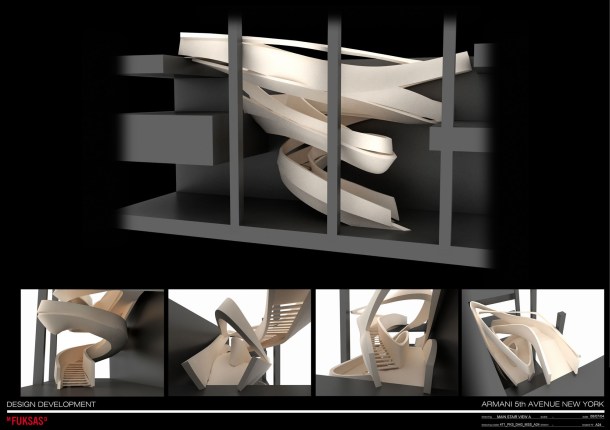 Virginia Duran Blog- 20 Amazing Fashion Stores Designed by Famous Architects- Armani by FUKSAS Stair Diagrams