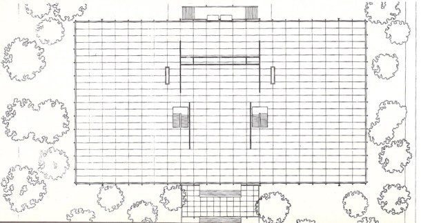 Virginia Duran Blog- Chicago Best Buildings for Architects - Crown Hall by Mies van der Rohe Plan