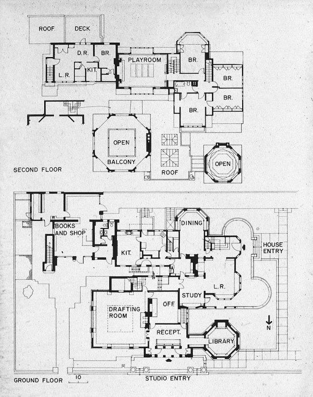 Virginia Duran Blog- Chicago Best Buildings for Architects - Frank Lloyd Wright Studio House Plans