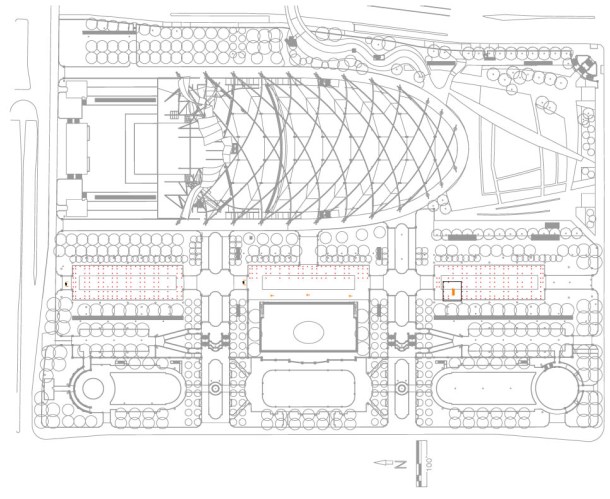 Virginia Duran Blog- Chicago Best Buildings for Architects - Jay Pritzker Pavilion by Frank Gehry Plan
