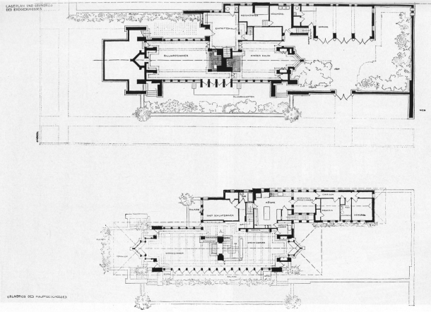 Virginia Duran Blog- Chicago Best Buildings for Architects - Robie House by Frank Lloyd Wright Plans