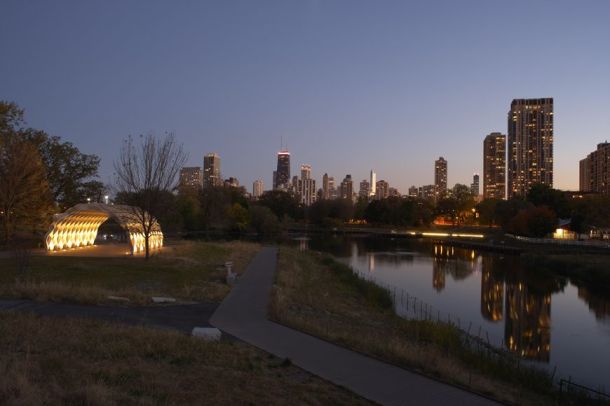 Virginia Duran Blog- Chicago Best Buildings for Architects - Wood Pavilion by Studio Gang Night