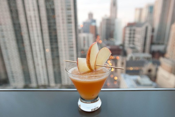 Virginia Duran Blog- Chicago Best Skyline Views- Vertigo Sky Lounge Drink