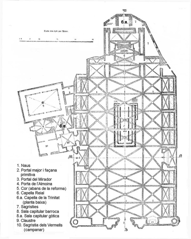 Virginia Duran Blog- Spanish Architecture- Islas Baleares- Catedral Palma de Mallorca- Floor Plan